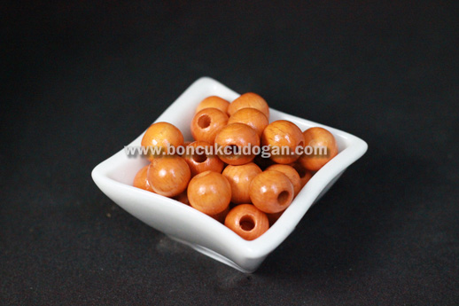 YUVARLAK TAHTA BONCUK 12MM YUVARLAK NORMAL Turuncu