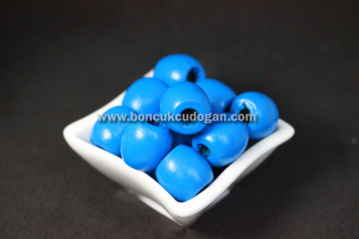 YUVARLAK TAHTA BONCUK 16MM X 17MM YUVARLAK Fosforlu Sax