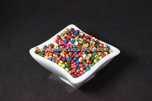 KARIŞIK RENKLİ TAHTA 2mm Yuvarlak