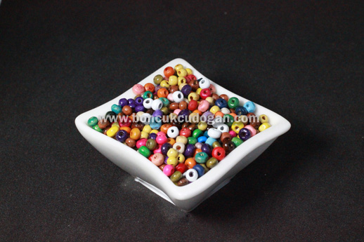KARIŞIK RENKLİ TAHTA 3mm Yuvarlak