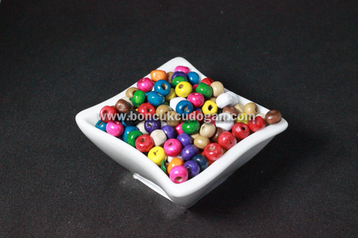 KARIŞIK RENKLİ TAHTA 5mm Yuvarlak
