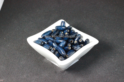 8mm Arpa Boncuk Lacivert