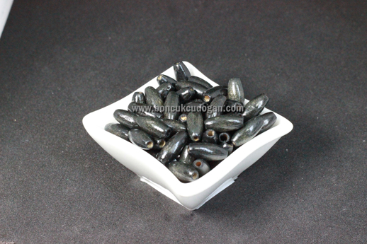 8mm Arpa Boncuk Siyah