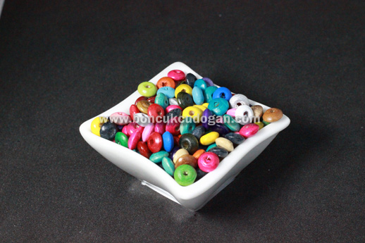 KARIŞIK RENKLİ TAHTA Mercimek (Ufo) 8mm