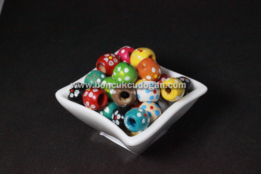 KARIŞIK RENKLİ TAHTA Çiçek Desenli 12mm